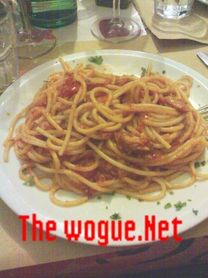 spaghetti ponodoro e anguilla di marta (lago di Bolsena)
