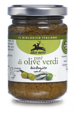 pate di olive verdi biologico alce nero