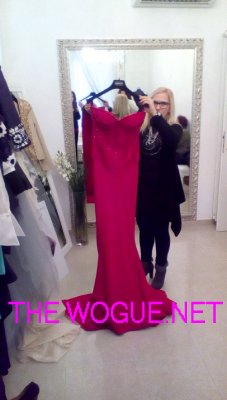 raffaella frasca couture con abito rosso prima puntata di ballando con le stelle 2014 di milly carlucci