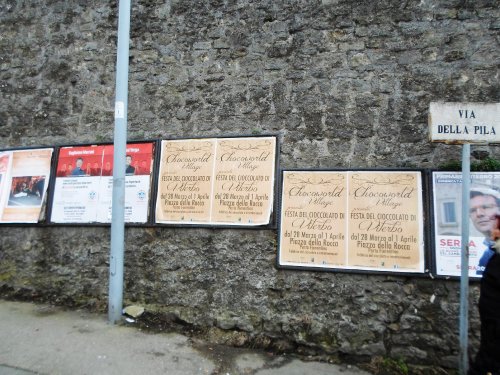 via della pila viterbo 2013 cartelloni evento cioccoworld